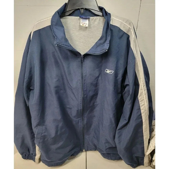 Reebok Other - REEBOK MEN'S 2XL CANVAS JACKET BLUE WITH GRAY